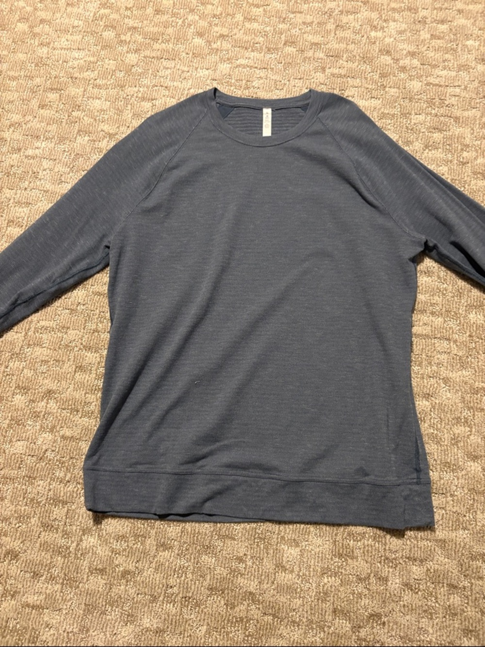 lululemon athletica Heathered Blue Crewneck Top
